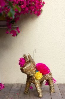 DIY Gilded Paper Flower Piñata